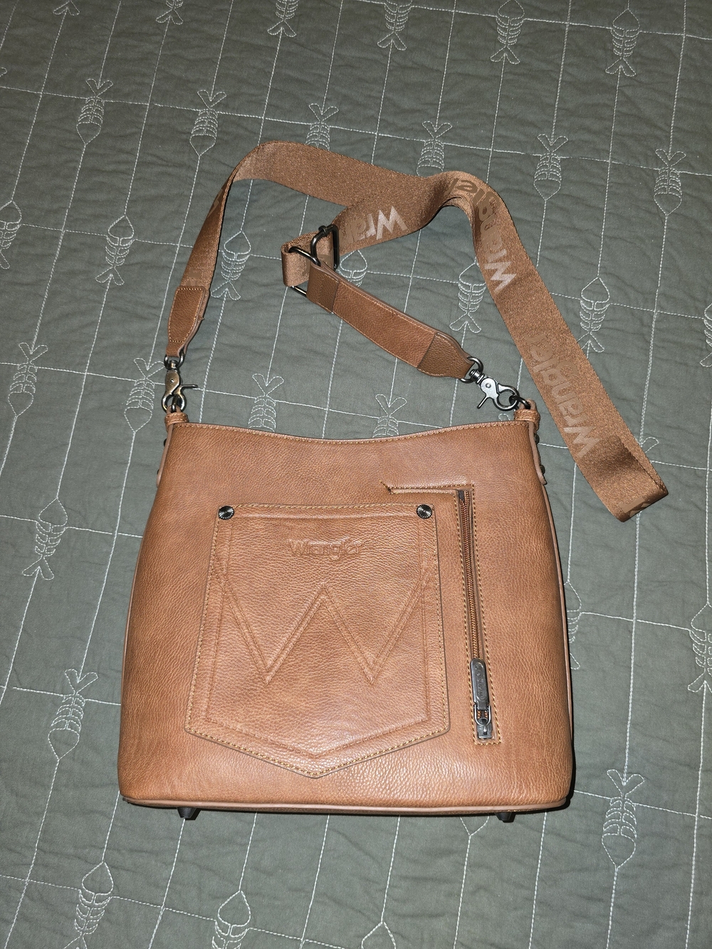 Wander Tan Crossbody Bag with Adjustable Strap